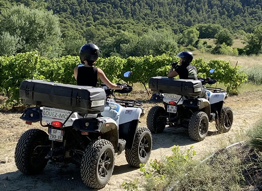 An electric quad bike ride through the Ventoux hills